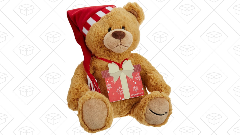 Amazon Gift Card with GUND Holiday Teddy Bear | $100-$500 | Amazon
